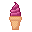 Mixed Berries Soft Serve Ice cream by Twice The Pixels