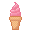 Strawberry Soft Serve Ice cream by Twice The Pixels
