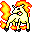 Rapidash sprite by MewHeart