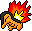 Cyndaquill sprite by MewHeart