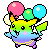 Rainbow Flying Pikachu by Unknown