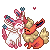 Sylveon and Flareon by by CitricLily