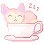 Skitty in a cup by Nyan berri