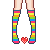 Rainbow Socks by Unknown