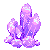 Purple Crystals by Lacrimon